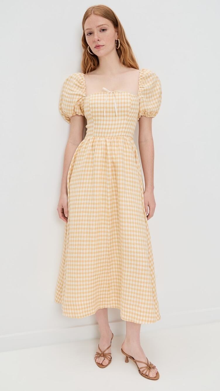 SZ 8 Reformation Marella Linen Dress NWT